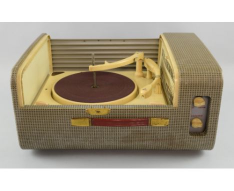Ferguson Collardo Conquest 344B portable record player, Serial No 2444, cased
