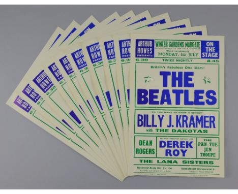 ¹ The Beatles, Winter Gardens, Margate, Ten concert posters printed in 2001 by Beatcity, 15 x 10 inches VAT IS PAYABLE ON THE