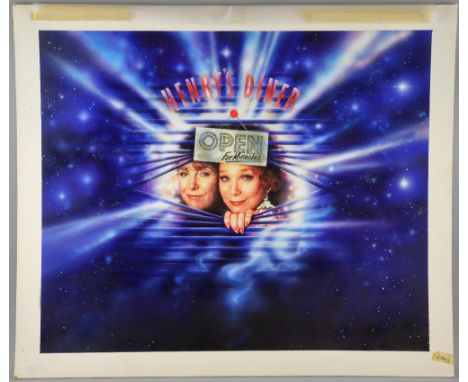 Five poster layouts from 1982-91, photographic & original artwork for Freeway (1996), Adult Fairy Tales (1978), Waiting for t
