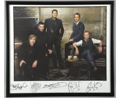 Spandau Ballet, fully signed limited edition print, 45/500, framed, 19 x 22 inches.