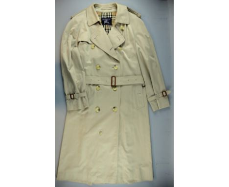 A Burberry trench coat / mackintosh with check lining, worn during numerous red carpet appearance including: Finding Neverlan