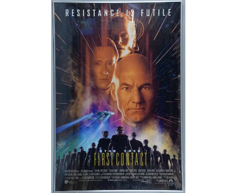 ¹ Star Trek: First Contact (1996) One Sheet film poster, Paramount, framed, 27 x 40 inches VAT IS PAYABLE ON THE HAMMER PRICE