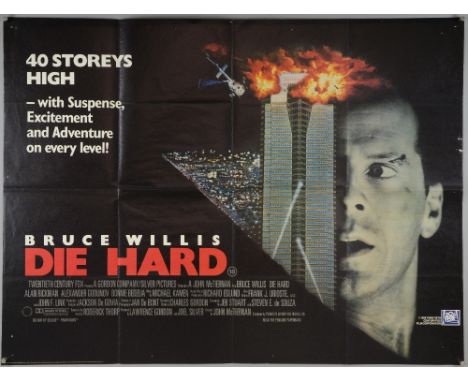 8 British Quad film posters including Indiana Jones Last Crusade, Wild Geese, Die Hard, Sweeney double, Good Will Hunting, Th