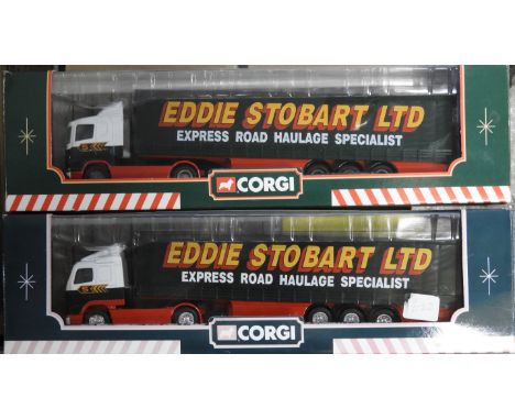 2 CORGI EDDIE STOBART BOXED LORRIES 59503 + 59504 