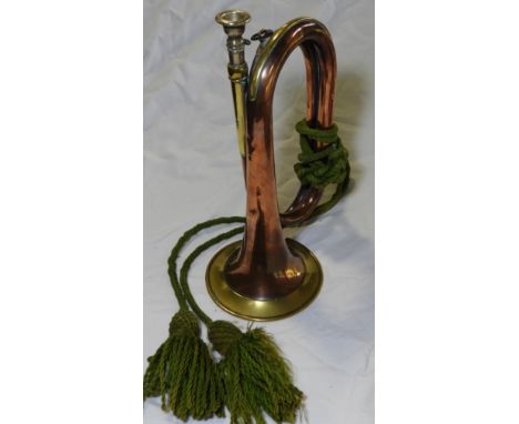 COPPER & BRASS BUGLE - REVEILLE BY HENRY POTTER & CO 