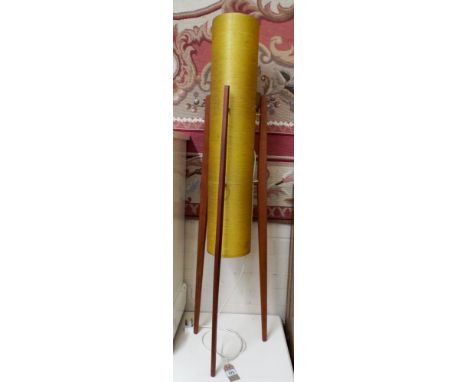 A 1960's retro floor lamp with teak legs 