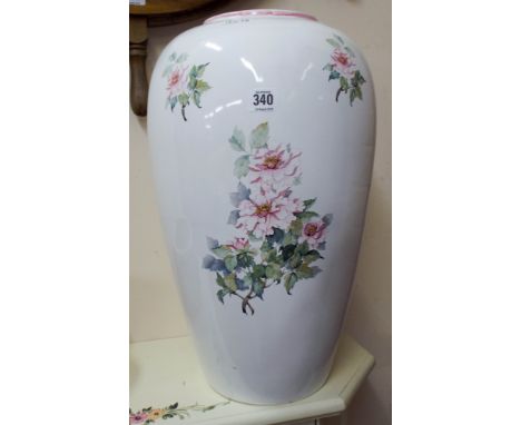 A modern china stick stand and a jardiniere 