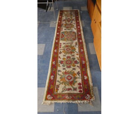 A Patterned Woollen Runner, Some Ware, 268cm Long