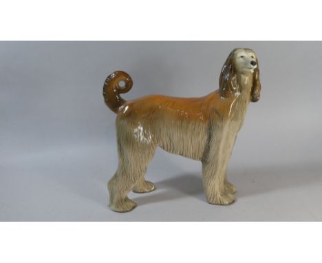 A Large Ceramic Melbaware Study of a Afghan Hound, 31cm High 