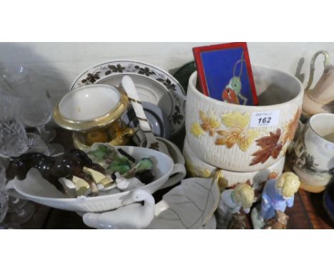 A Collection of Various Ceramics to Include Artone Sleepy Head Figurines, Foal Ornaments, Carlton Ware, Sylvac Bowl etc 