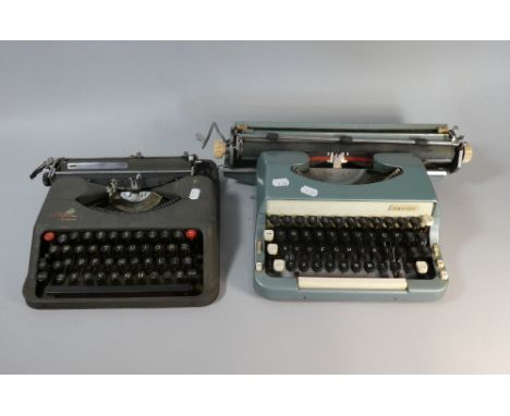 Two Vintage Manual Typewriters, Empire Aristocrat and Imperial  
