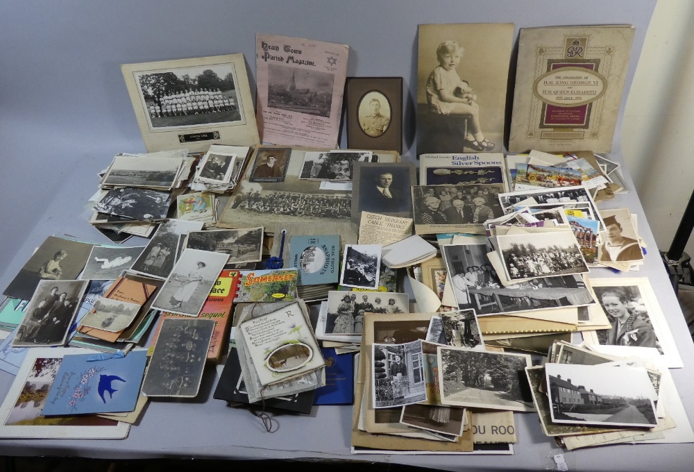 A Collection of Printed Ephemera, Photographs, Book on English Spoons etc