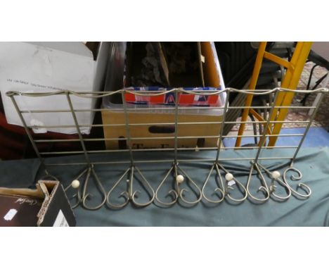 A Vintage Wall Shelf/Coat Rack, 77cm Wide