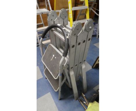 A Folding Multi Purpose Decorators Ladder  