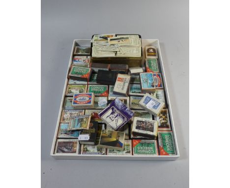 A Collection of Various Vintage Matchboxes, Together with Cigarette Cards