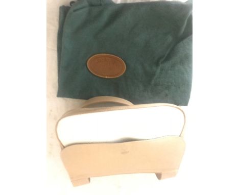 A vintage 1990s Mulberry lilac handbag and case, No 118201