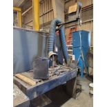 MANUAL TUNGSTEN CARBIDE IMBEDDING SYSTEM, W/ AIRFLOW SYSTEMS INDUSTRIAL AIR CLEANER