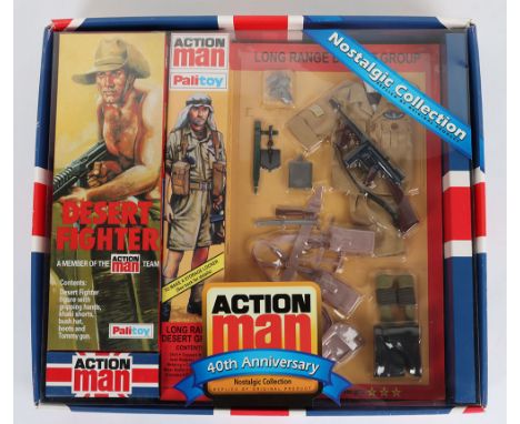 Action Man Palitoy Long Range Desert Group Outfit 40th Anniversary Nostalgic Collection, replica of original product, complet