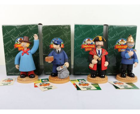 Four Boxed Camberwick Green Robert Harrop Figures, First edition limited edition, CGL01 Windy Miller 0543/2500, CGL03 Captain