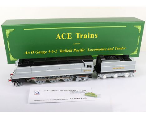 ACE Trains E/9 0 gauge 4-6-2 Bullied Pacific ‘Fighter Command’ locomotive and tender, locomotive No.21C164 and tender in work