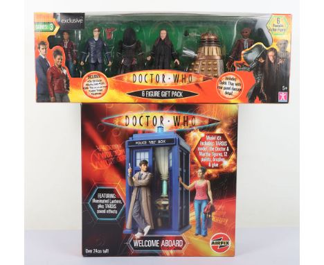 Doctor Who 6 Action Figure Series 3 Gift Pack, includes the 10th Doctor, Martha Jones, Lilith, Dalek Thay, Judoon Trooper and