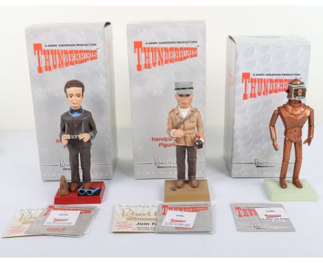 Three Gerry Anderson’s Thunderbirds Robert Harrop Hand-painted Figures,TBF17 Braman the Robot, Limited edition 158/250,TBF20 