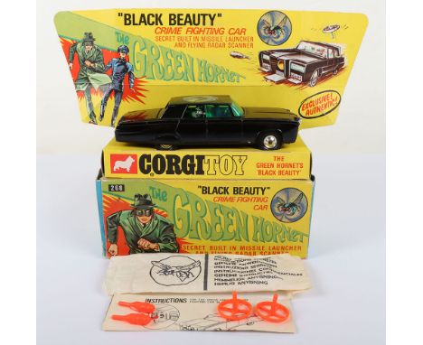 Corgi Toys 268 The Green Hornet ‘Black Beauty' Crime Fighting Car, gloss black body, spun wheel hubs, complete with secret in