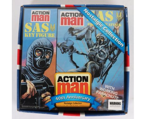 Action Man SAS Parachute Attack 40th Anniversary Nostalgic Collection, replica of original product, complete with Action Man 