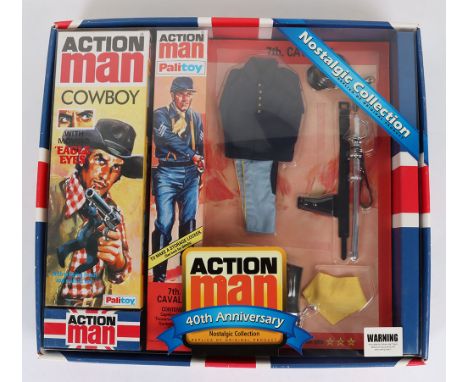 Action Man 7th Cavalry 40th Anniversary Nostalgic Collection, replica of original product, complete with Action Man Cowboy wi