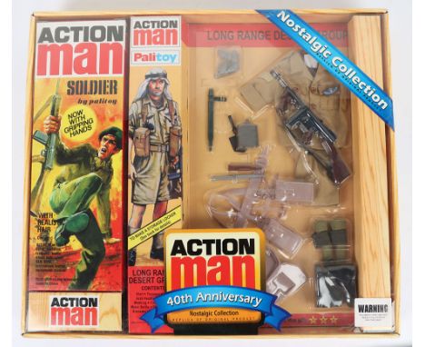 Action Man Palitoy Long Range Desert Group Outfit 40th Anniversary Nostalgic Collection, replica of original product, complet