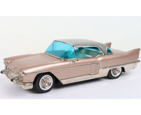 Marusan modern tinplate friction driven 1957/58 Cadillac Eldorado Brougham, finished in metallic Kenyan beige and chrome, sil