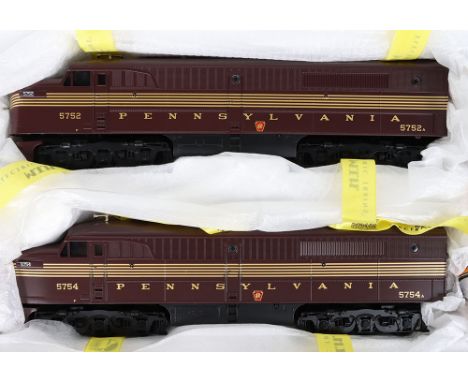 Rail King by MTH 0 gauge Alco PA AA Diesel set, 3-rail electric, ref: 30-2244-0, motor diesel engine No.5752 and Dummy No.575