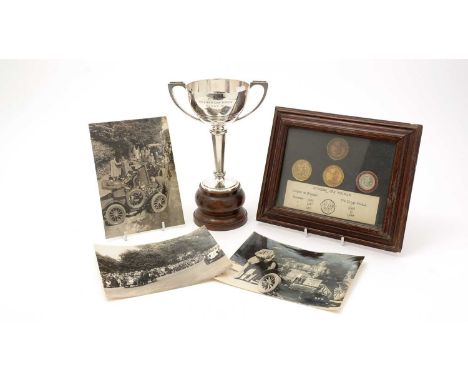 Sporting/motor racing: an art deco silver trophy cup, inscribed "7.8.39 Veteren Car Speed Event "B" – C.M.VERE", by Walker & 