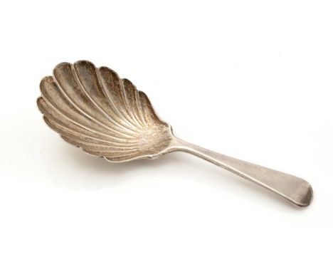 A Victorian silver West Country caddy spoon, with a fluted bowl, by Josiah Williams &amp; Co. (of Bristol), Exeter 1876, 9.2c
