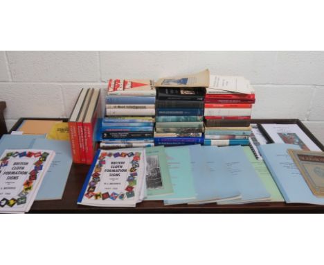 MILITARY INTEREST - a quantity of books and paraphernalia of military interest to include identification pamphlets and books 