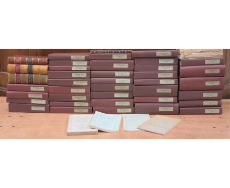 ASSOCIATED ARCHITECTURAL SOCIETIES REPORTS AND PAPERS - a collection of forty-four bound volumes together with indexes from t