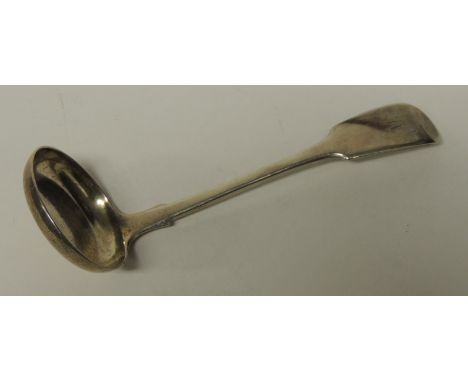 A Victorian silver sauce ladle, fiddle pattern, Exeter 1839, 1.7oz