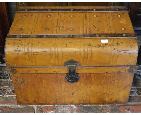 Old tin trunk