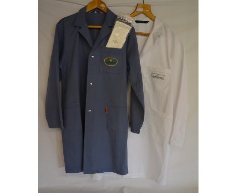 Rolex (size 50) &amp; Jaeger-Le-Coultre lab coats &amp; a pair of Patek Philippe gloves&nbsp;