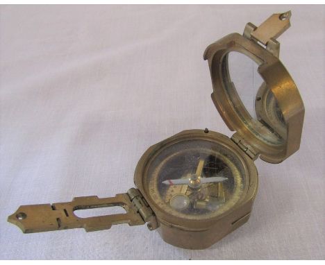 Brass pocket compass
