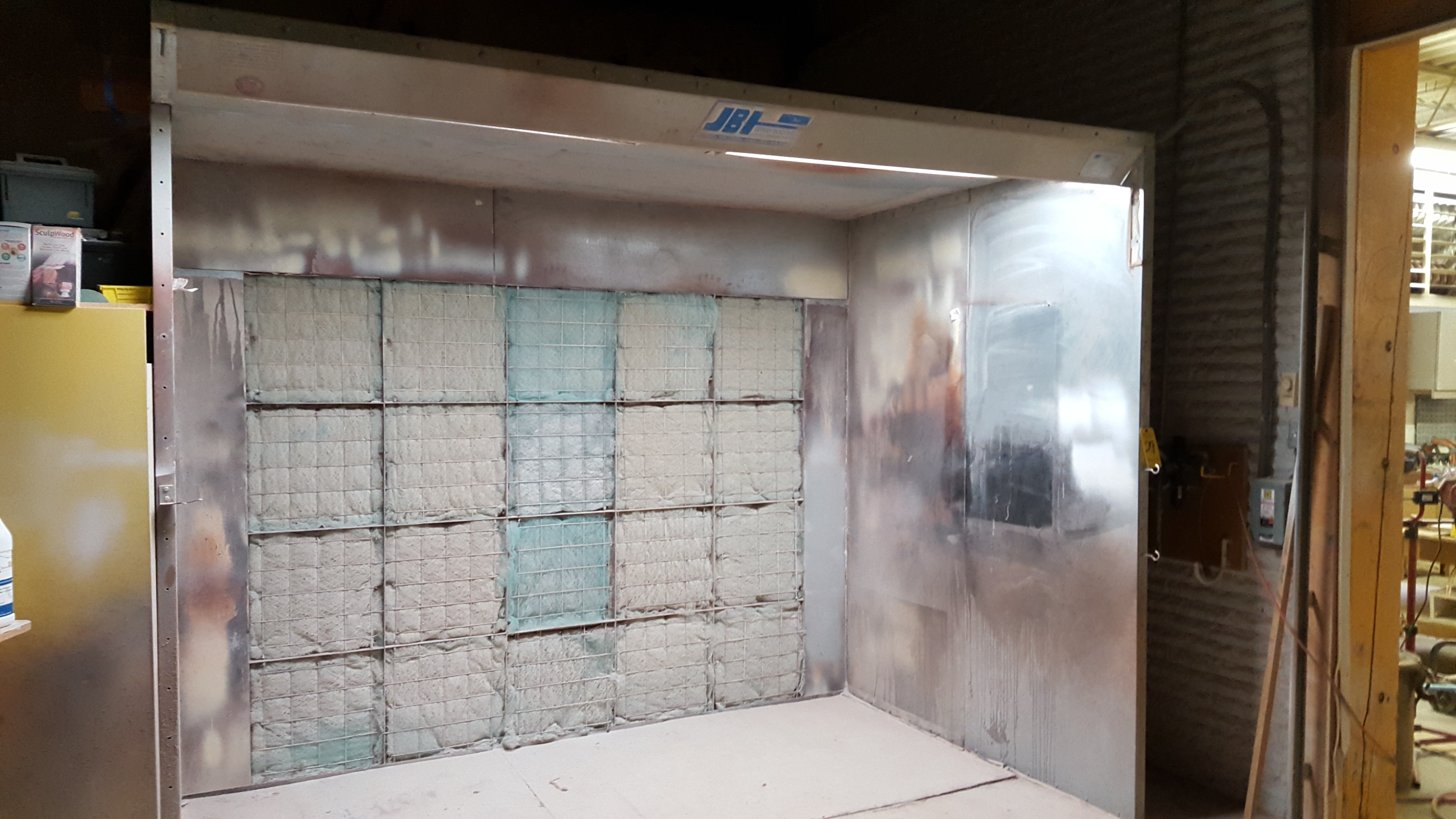 JBI Inc., Model IDB 108, Lighted DryType Spray Booth, S/N 36110, New