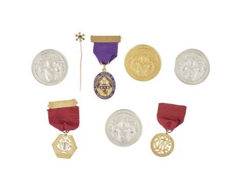 A collection of educational medals  to include a 9ct gold 'Marr College 1936-1937' medal, with presentation inscription to re