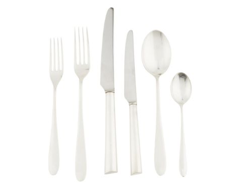 A matched collection of Pride pattern flatware  James Dixon &amp; Sons Ltd, Sheffield 2000, 2002 and 2005, comprising a first