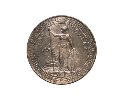 GREAT BRITAIN BRITISH TRADE DOLLAR 1929 B
Britannia standing holding a trident and a shield, date below, reverse with Chinese