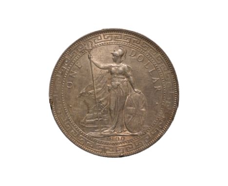 GREAT BRITAIN BRITISH TRADE DOLLAR 1900
Britannia standing holding a trident and a shield, date below, reverse with Chinese c