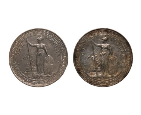 GREAT BRITAIN BRITISH TRADE DOLLAR 1908 B (2)
Britannia standing holding a trident and a shield, date below, reverse with Chi
