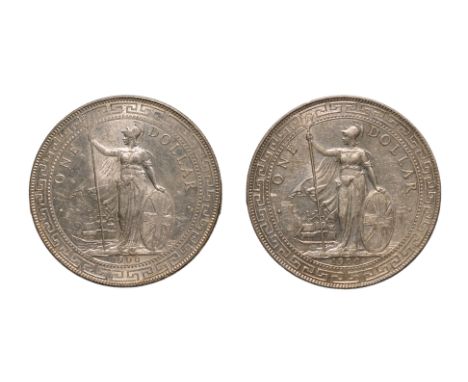 GREAT BRITAIN BRITISH TRADE DOLLAR 1900 B (2)
Britannia standing holding a trident and a shield, date below, reverse with Chi