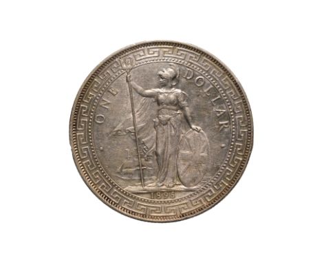 GREAT BRITAIN BRITISH TRADE DOLLAR 1895
Britannia standing holding a trident and a shield, date below, reverse with Chinese c