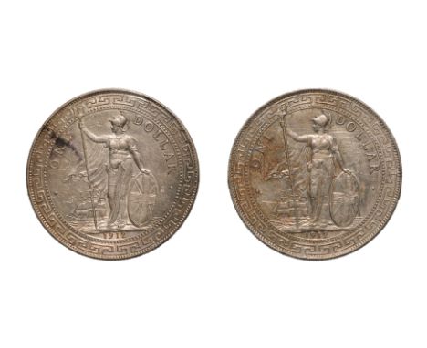 GREAT BRITAIN BRITISH TRADE DOLLAR 1912 B (2)
Britannia standing holding a trident and a shield, date below, reverse with Chi