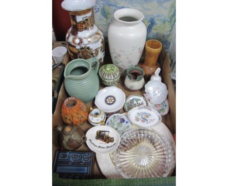 'DPF' Box Poole Vase 25.5cm high, Wedgwood, Coalport, Lovatts and other ceramics:- One Box.